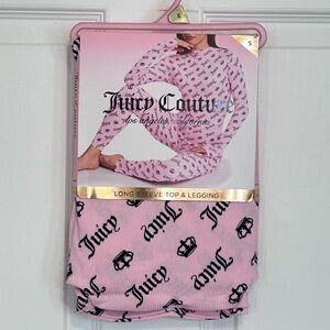 Juicy Couture Long Sleeve Top & Legging Set Loungewear pajamas NWT Sz SMALL